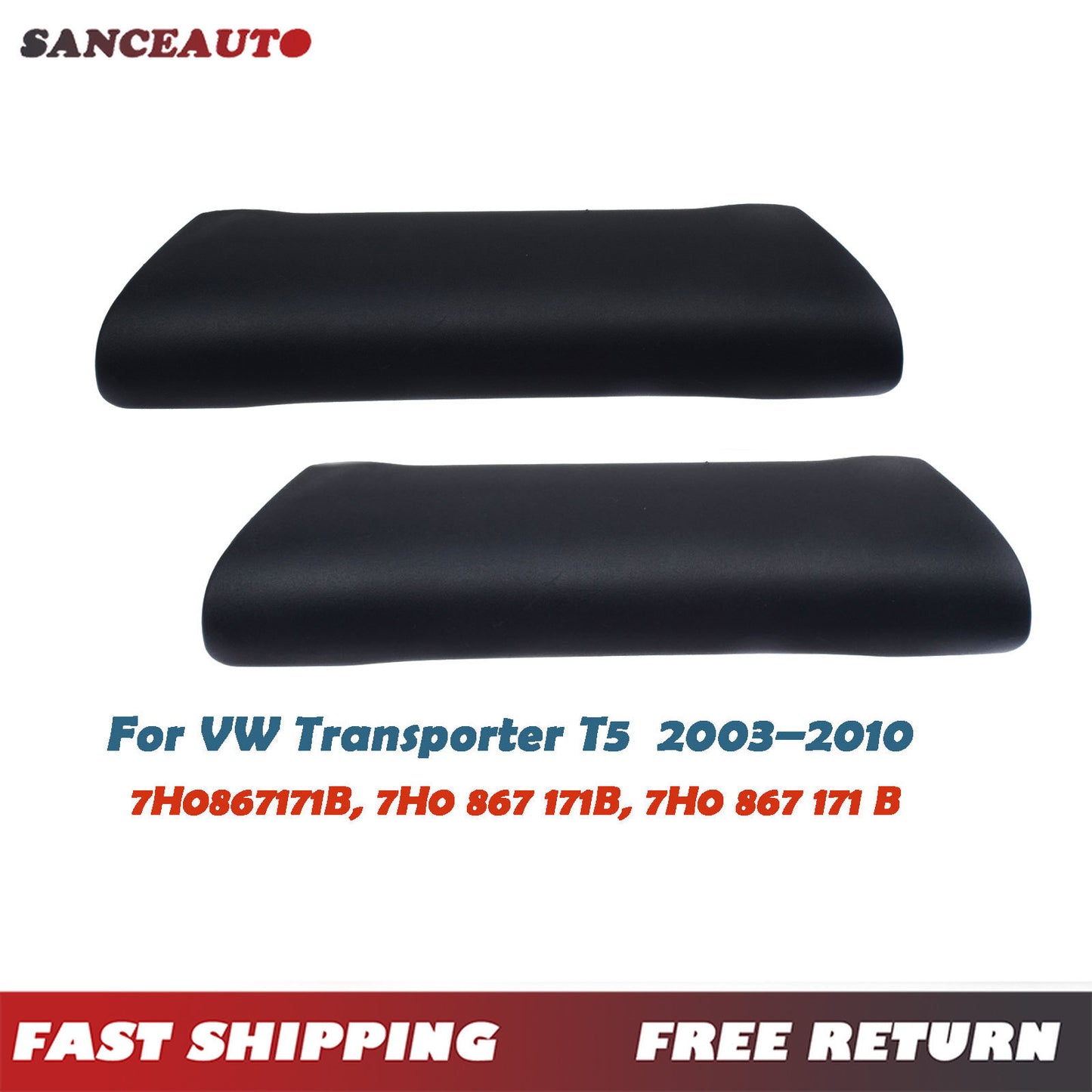 Front Pair Inside Door Handles for VW Transporter T5 MK1 2003-2010 7H0 867 171 B n