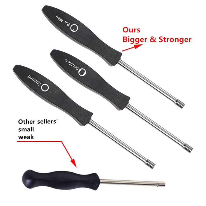 6Pc Carburetor Adjusting Screwdriver Carb Tool Set w/Splined/Pacman/Double D Kit