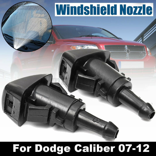 for Dodge Caliber 2007-12 Windshied Wiper Washer Nozzle Spray Black 5160308AA