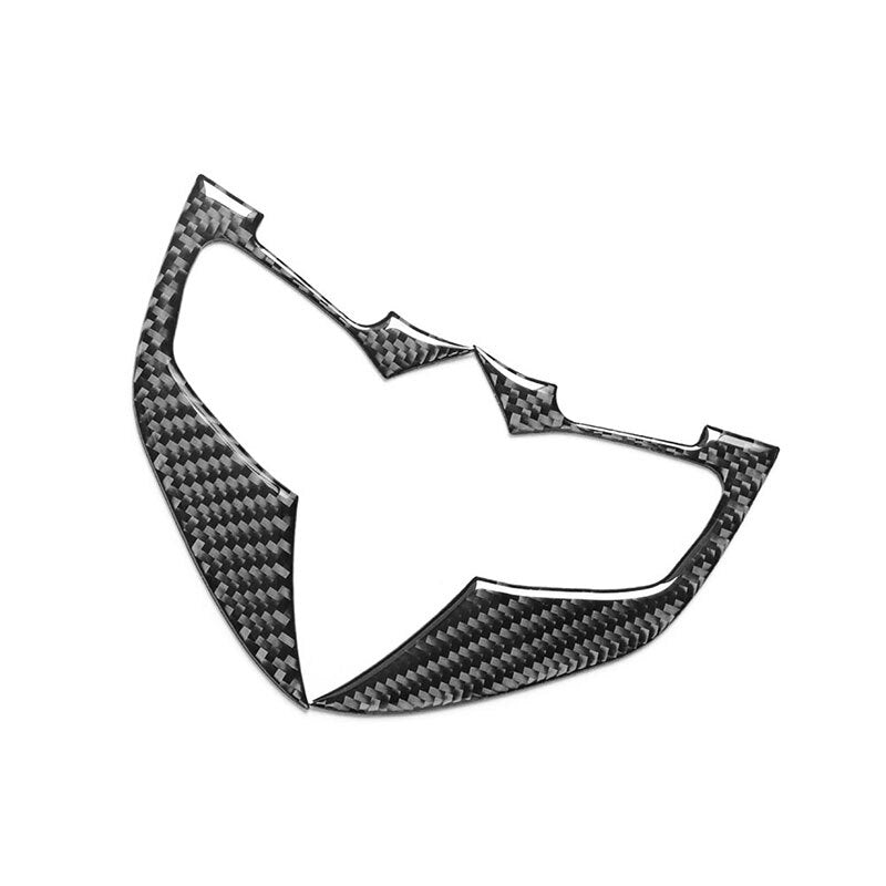 Carbon Fiber Steering Wheel Button Decorative Trim Cover for VW for Golf MK7 2014-19