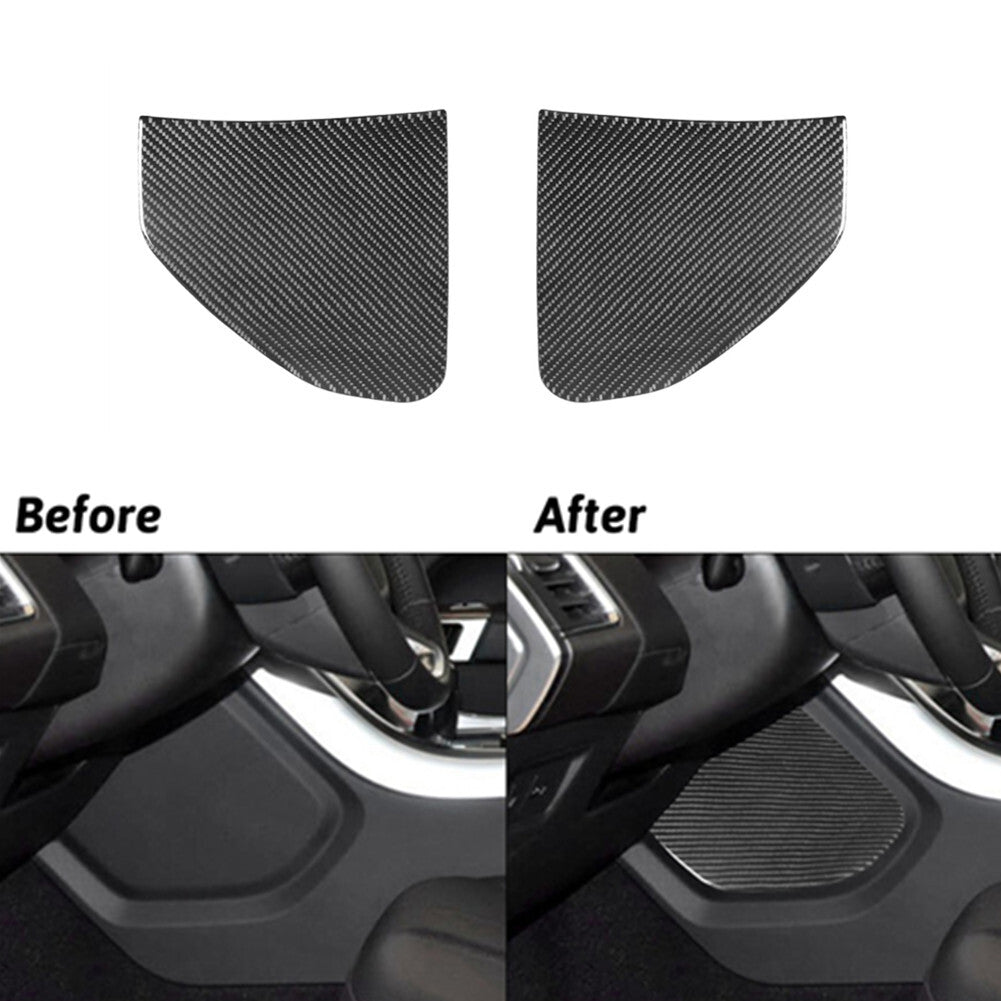 2 Carbon Fiber Dashboard Vent Socket Cover Trim for Honda CR-V CRV 2017-2022- v