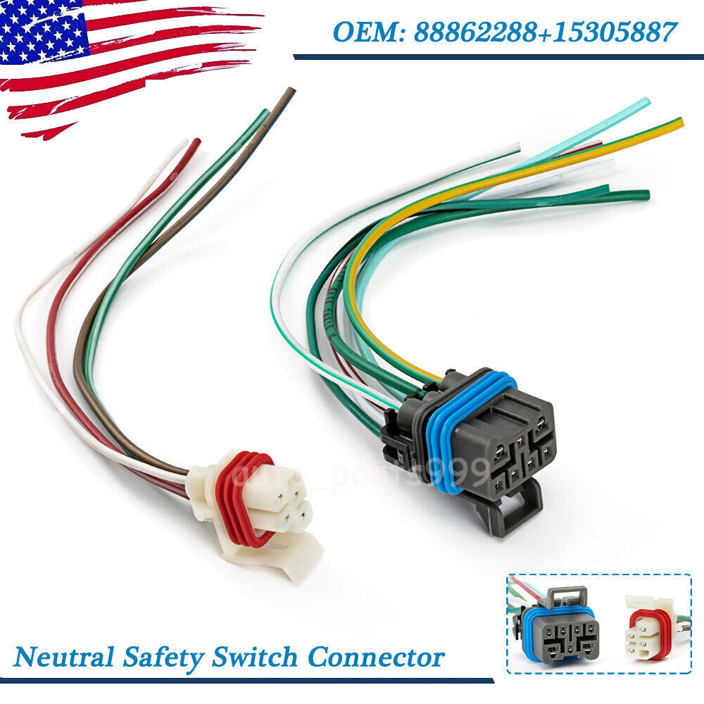 Neutral safety switch connector 7-pin and 4-pin 88862288 suitable for 4L60E, 4L80E, 4L65E- n
