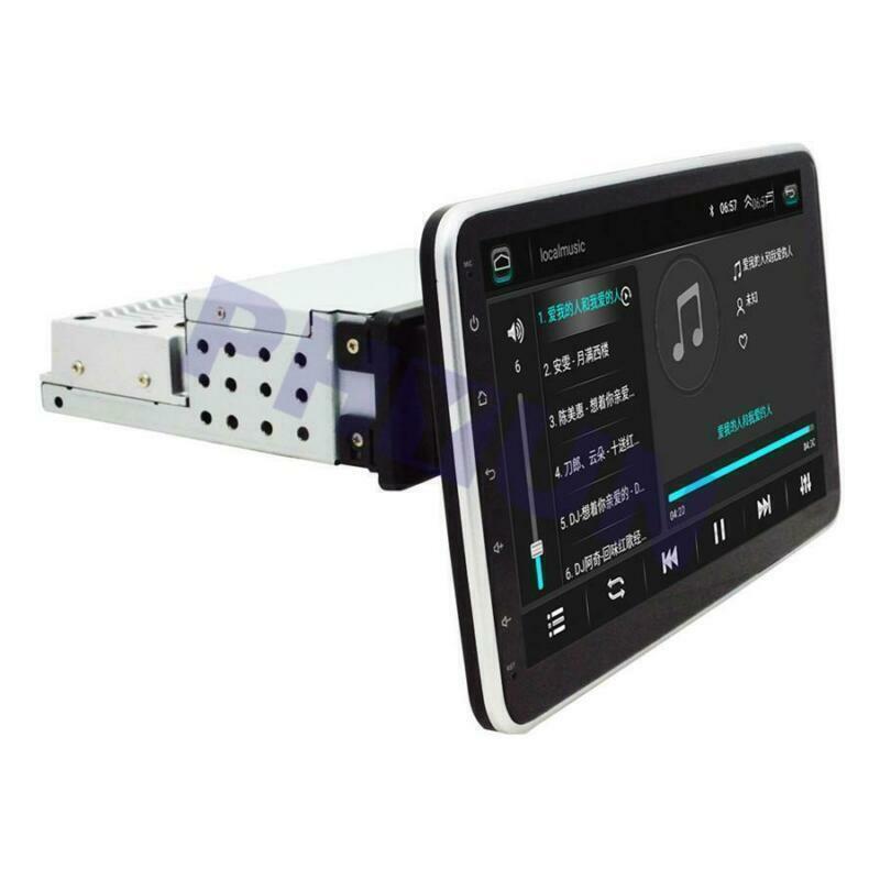2GB+32GB 10 Single 1 DIN Android 10.1 Car Radio Stereo MP5 GPS Wifi Rotatable