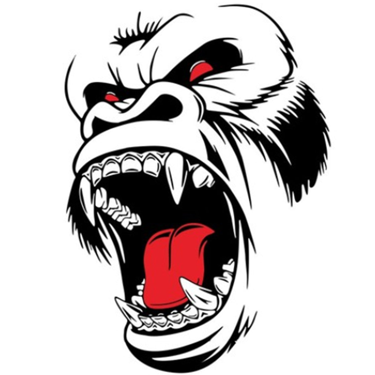 Car Side Door Bonnet Vinyl Decal Horror Gorilla Graphics Decoration Stickers