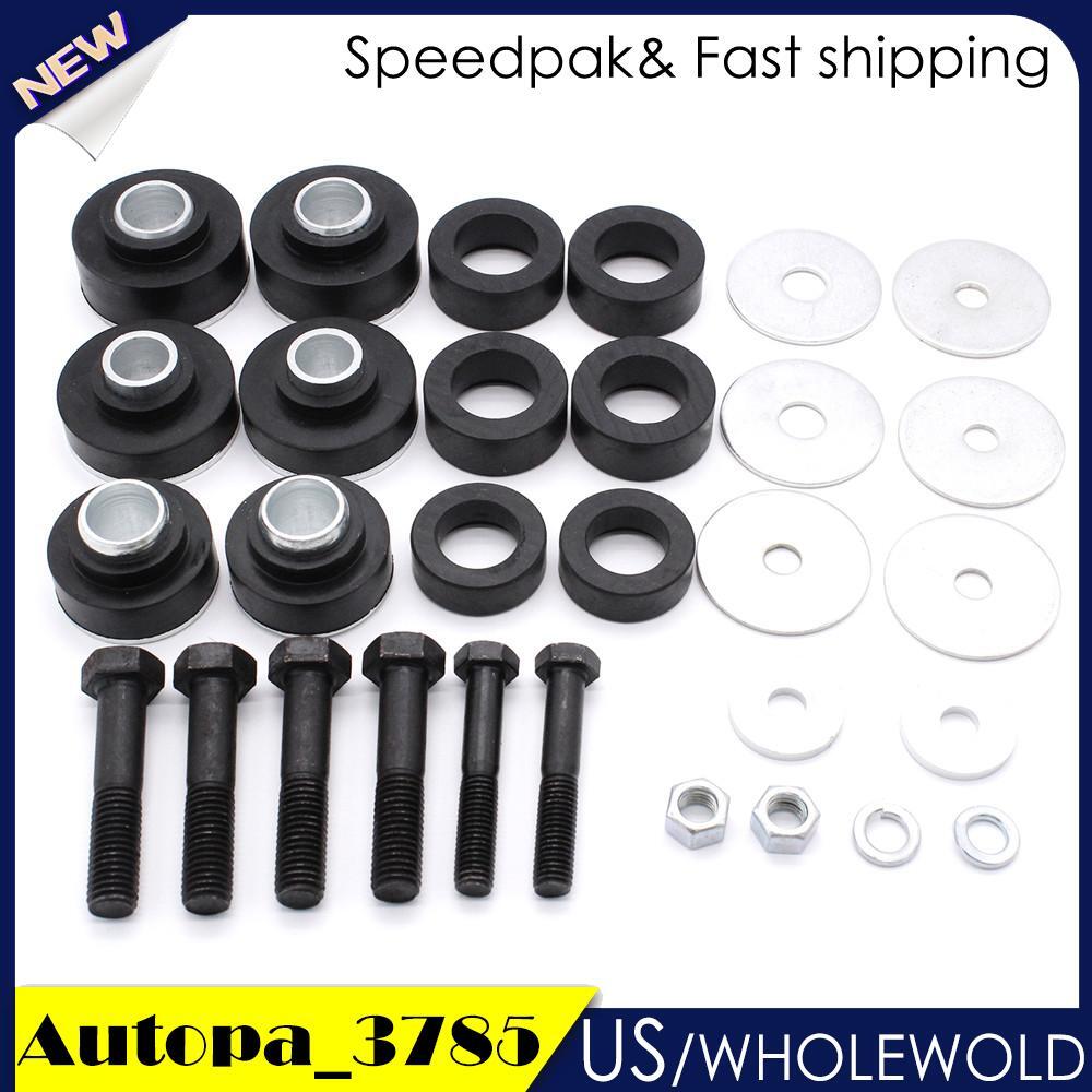 Subframe Body Mount Bushing Kit w/ Hardware Bushings Sub Frame Bolts Washers New