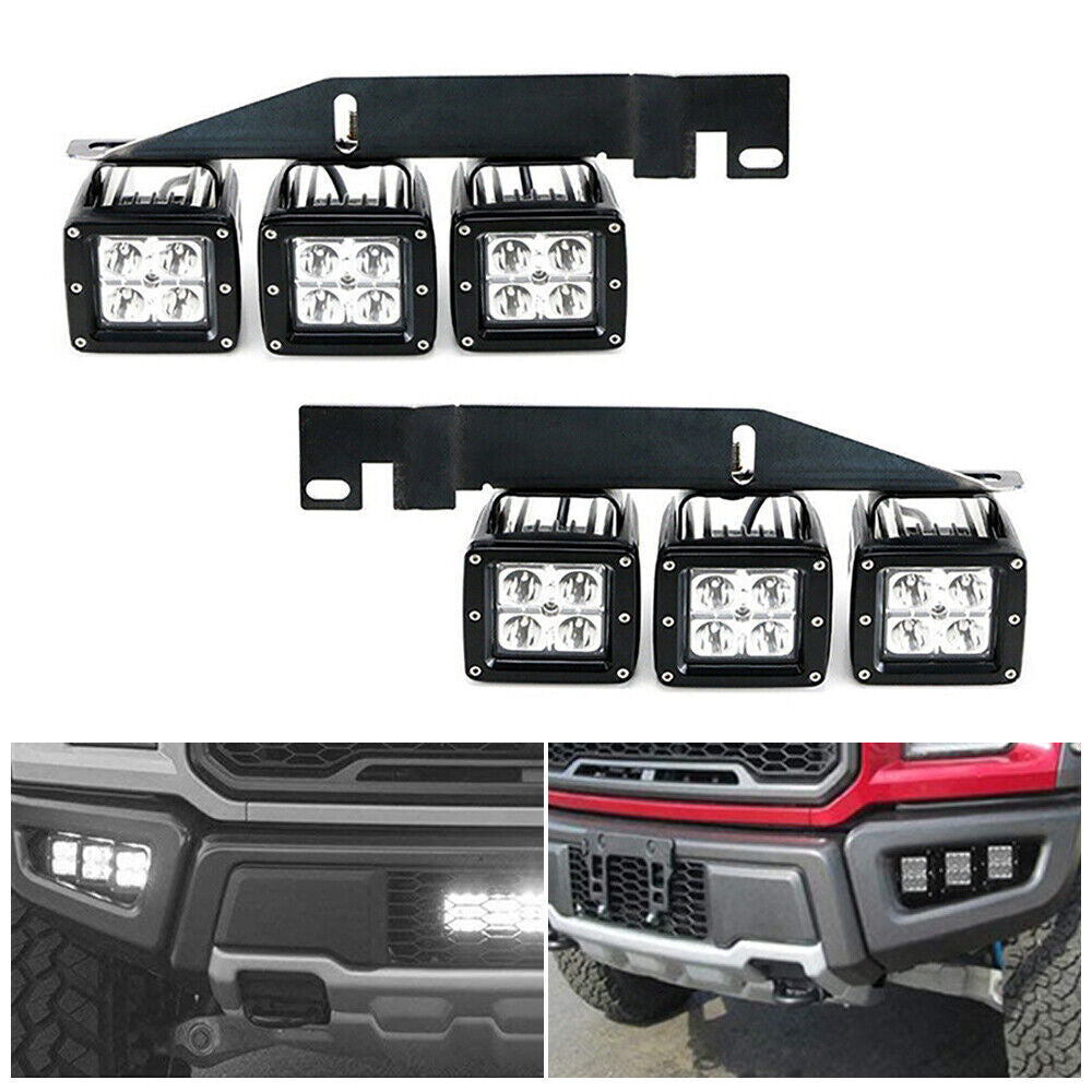 Fog Lights Bumper Mount Bracket Kit for Ford F-150 2017 2018 2019 2020