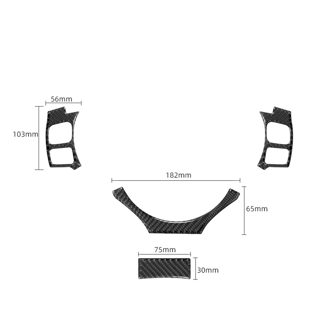 Carbon Fiber Steering Wheel Trim for Lexus RC300 350 200T 2015-2020 Type B