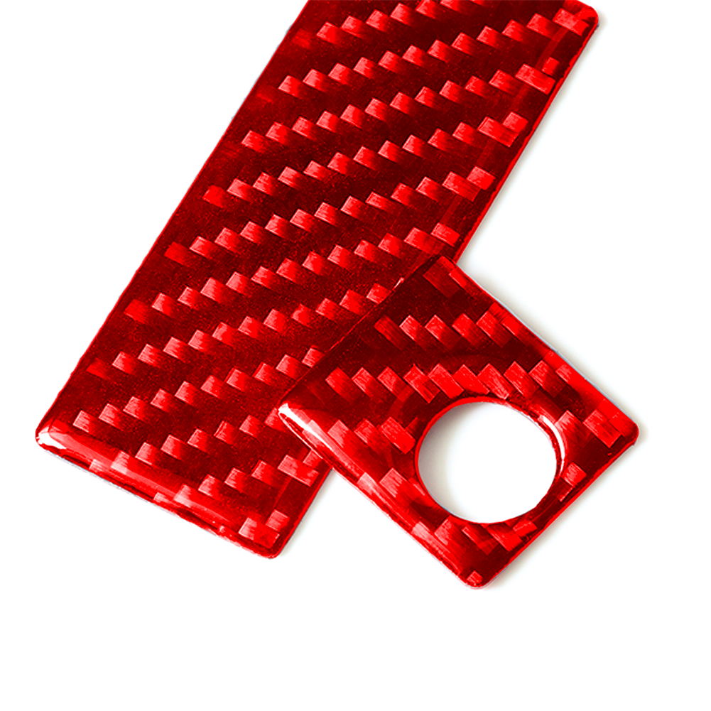 Red Carbon Fiber for Co -pilot Handle Box Cover Trim for Suzuki Grand Vitara 2006-13