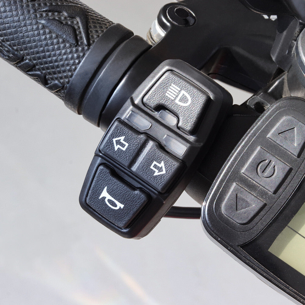 Motorcycle Handlebar Turn Signal Light Horn ON/OFF Button Switch Accessories Q