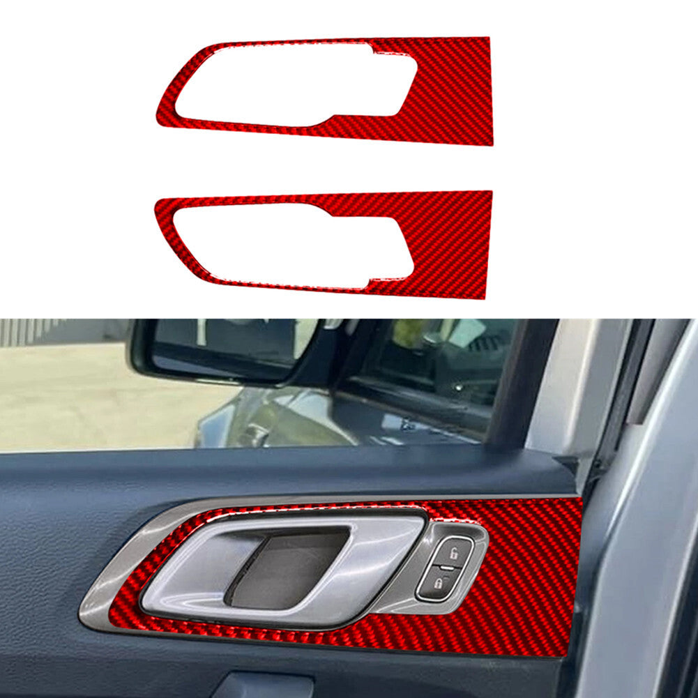 Red Carbon Fiber Speedometer Cover Trim For Silverado/Tahoe/ for Sierra 2007-2014 v