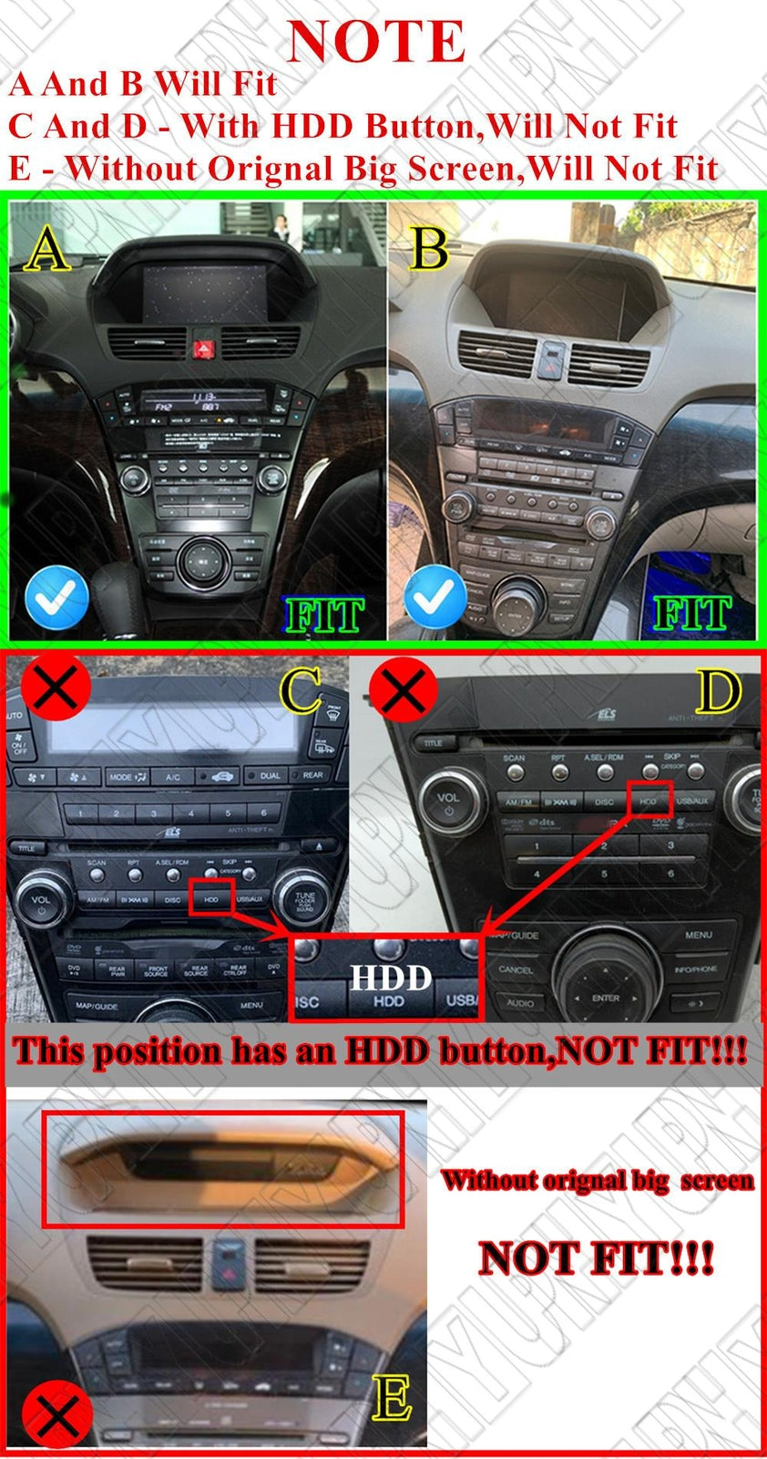 For 2007-2013 for Acura for MDX Android 12 Stereo Radio GPS Navigation WIFI FM 9 Player