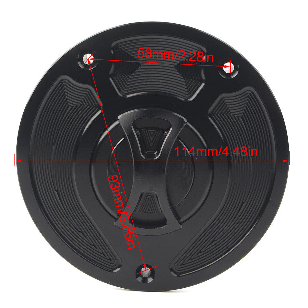 Keyless Fuel Tank Cap Cover for Honda CBR1000RR Fireblade 2000-2019 Titanium Q