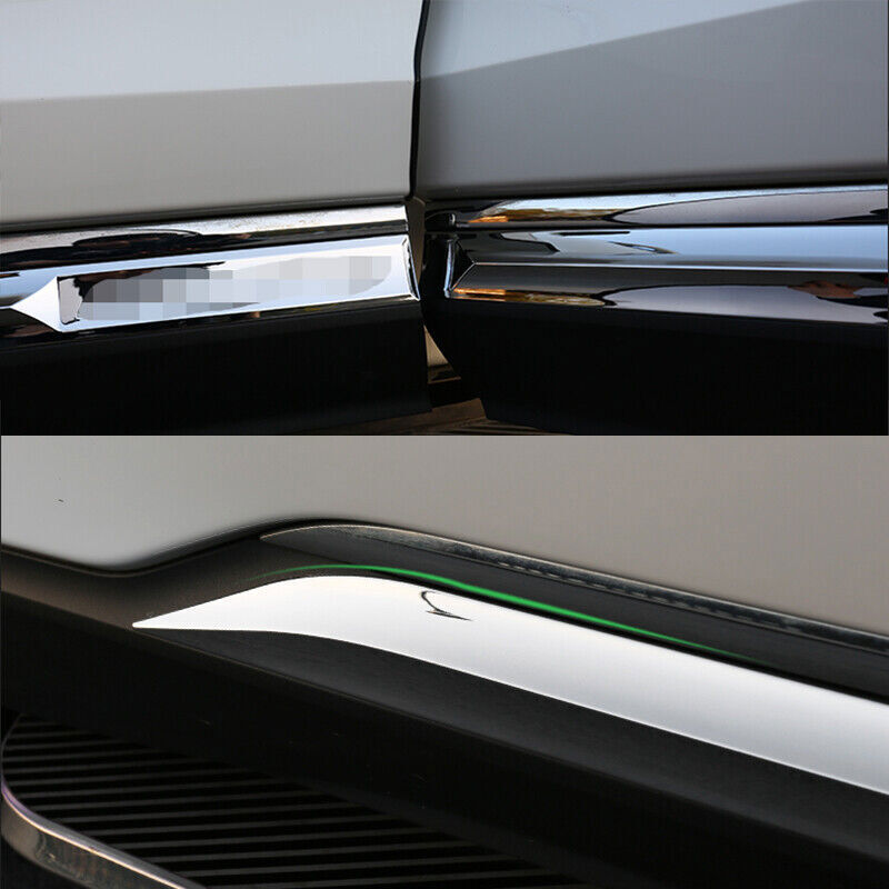 4P  for ford  Edge 2015-2020 Chrome Side Door Body Skirt Cover Anti-collision Trim