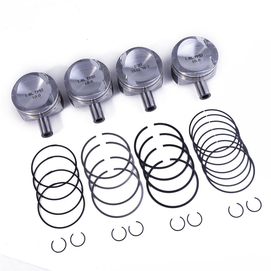 4pcs Upgrade Piston and Wave Ring ¦µ21 mm Set for VW for Passat CC 1.8T 06J198151B