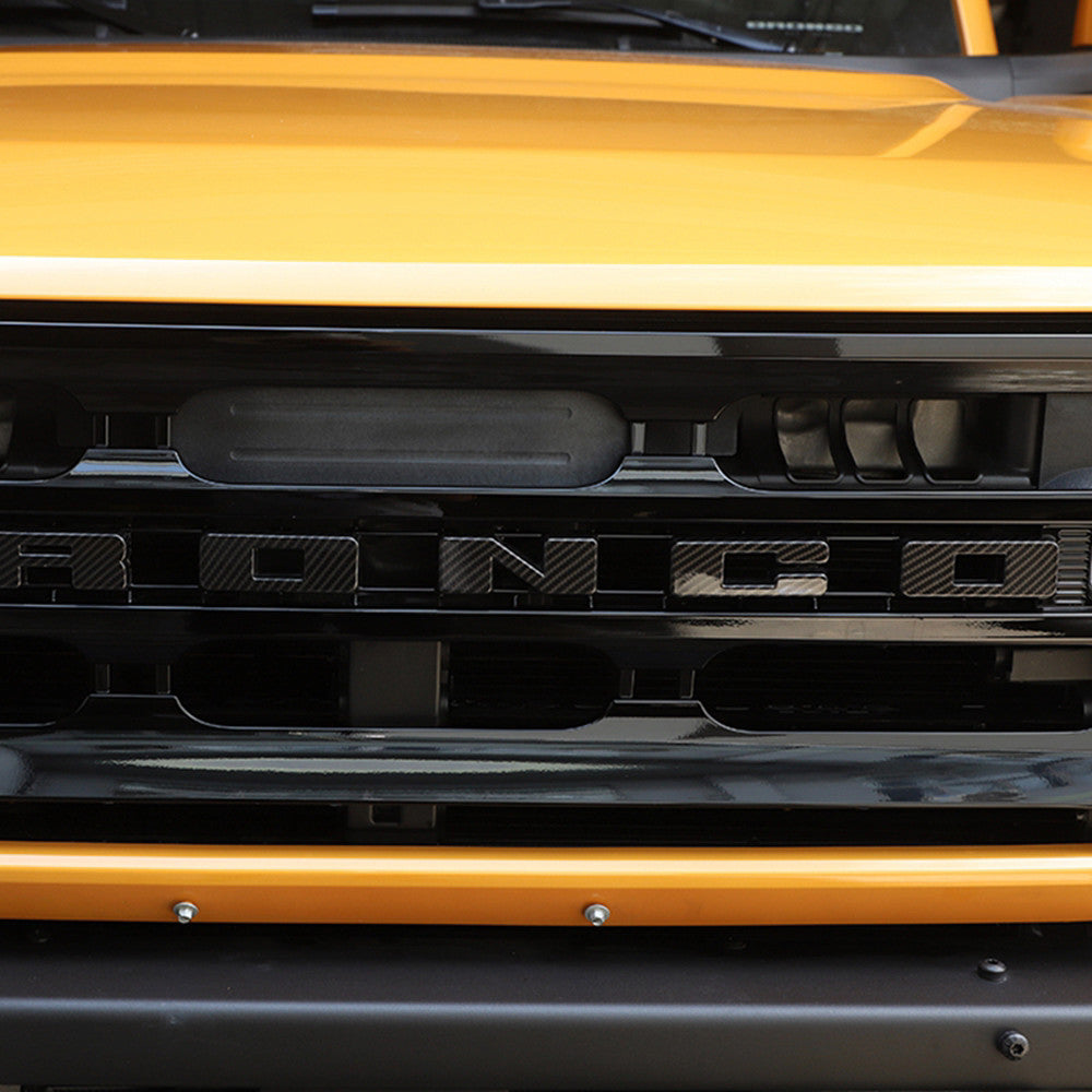 ABS  for ford  Bronco 2021 2022 Front Grille Letters C Cover Overlay Trim