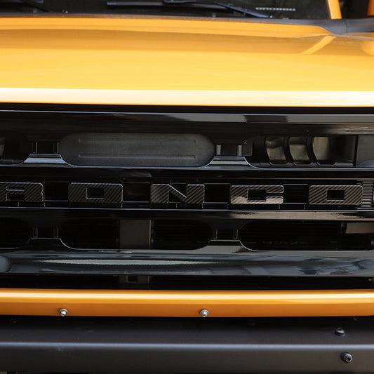 ABS  for ford  Bronco 2021 2022 Front Grille Letters C Cover Overlay Trim