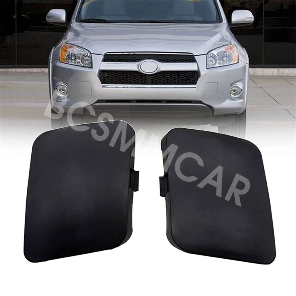 Tow Eye Cover Set Fit For 2006-2008 for Toyota RAV4 Front Driver And Passenger Side Q