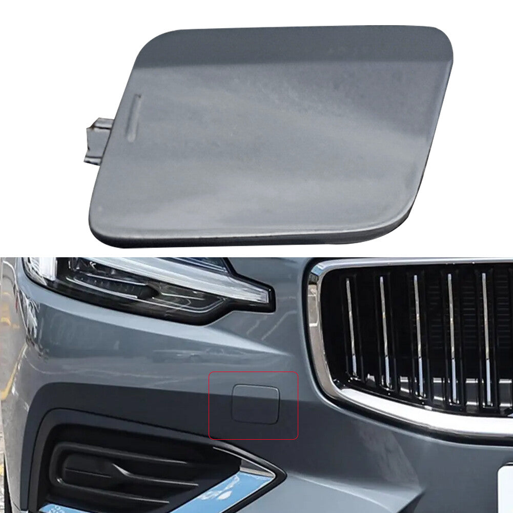 Gray Front Bumper Tow Eye Cap Cover Fit for Volvo S60 V60 2020 2021 2022 2023 Q