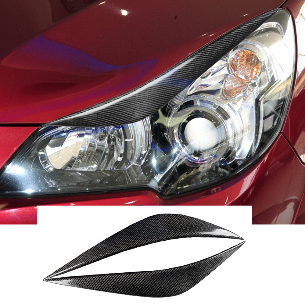 Carbon Fiber Headlight Eyelids Eyebrow Cover for Subaru Legacy Liberty 2009-2012