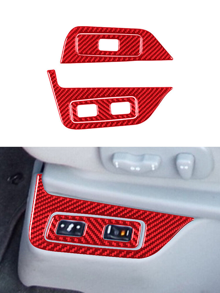 Carbon Fiber Interior Right Of Speedometer Cover Trim For FX4 Red v