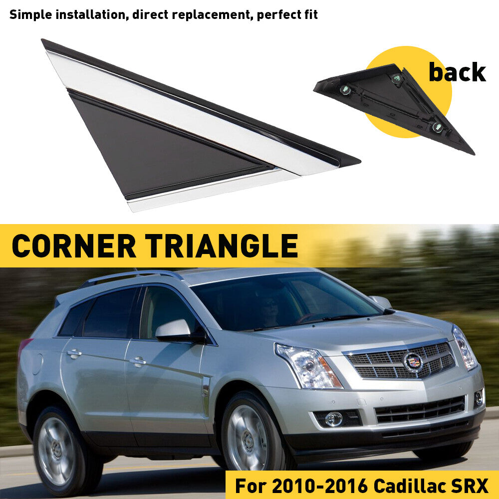 Right Passenger fit for Cadillac SRX 2010 - 2016 Mirror Corner Triangle Molded Fenders- v