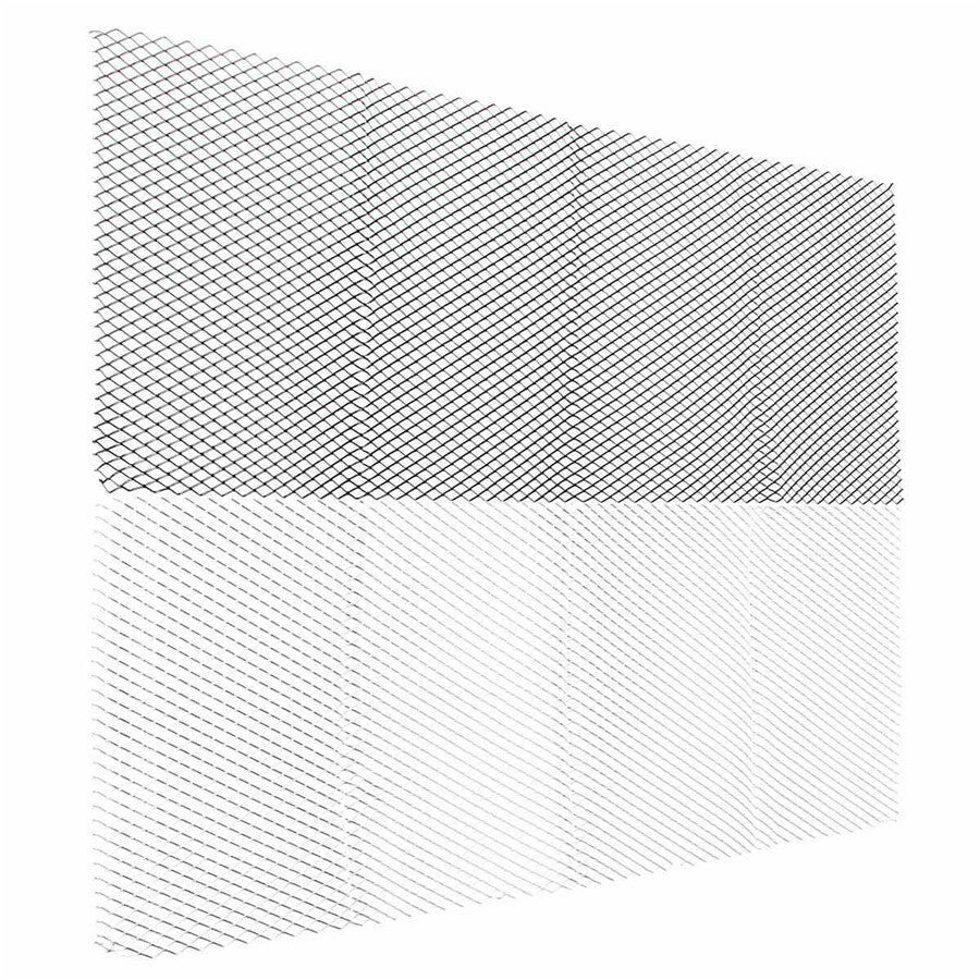 Silver Aluminium Car Bumper Fender Hood Vent Grille Net Mesh Guard Protector
