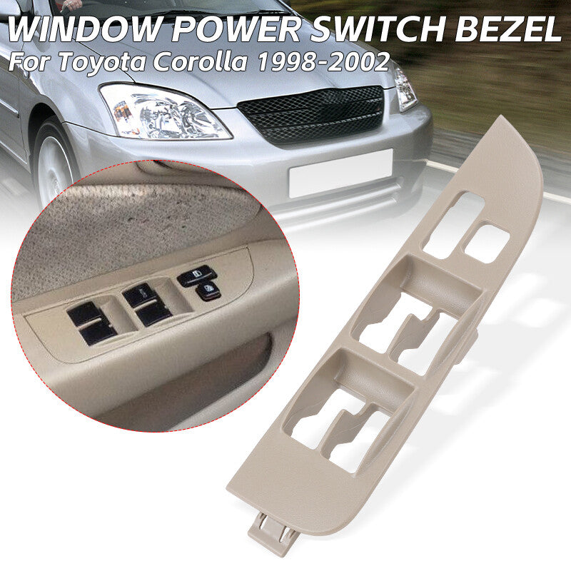 Left Side Master Power Window Switch Bezel Trim fit For 1998-2002 for Toyota for Corolla