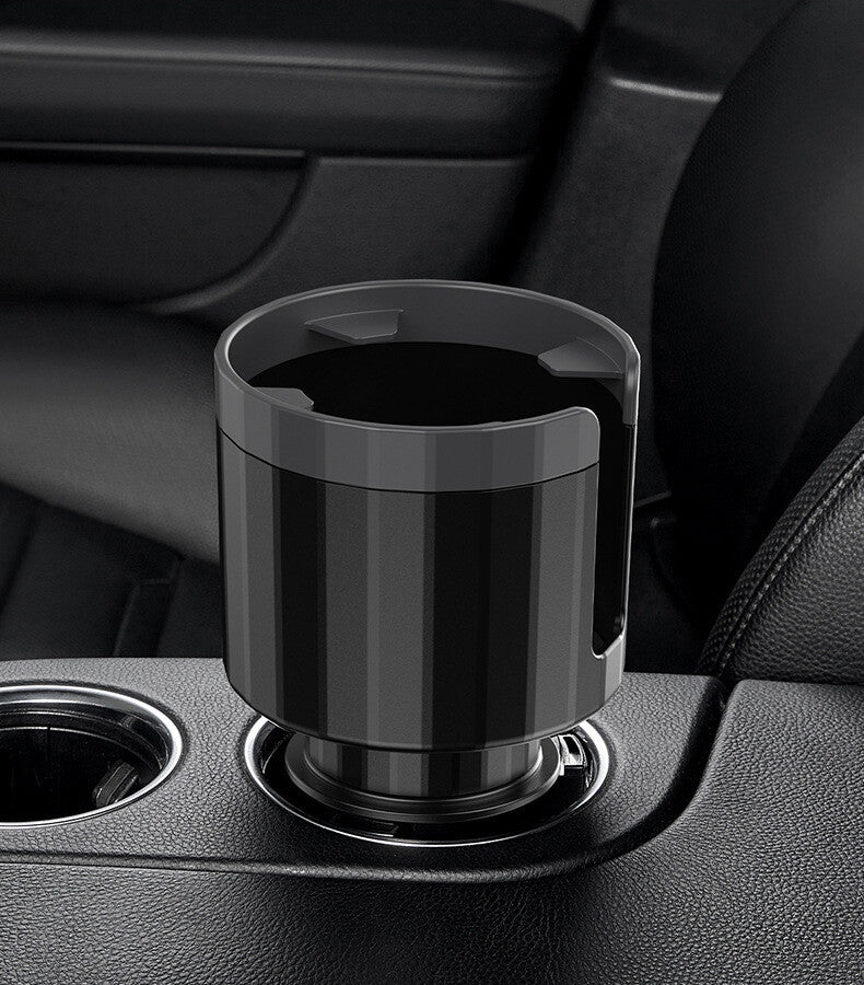 1Pc Car Cup Holder Expander Adapter Universal For Large Bottles Mugs Black Q