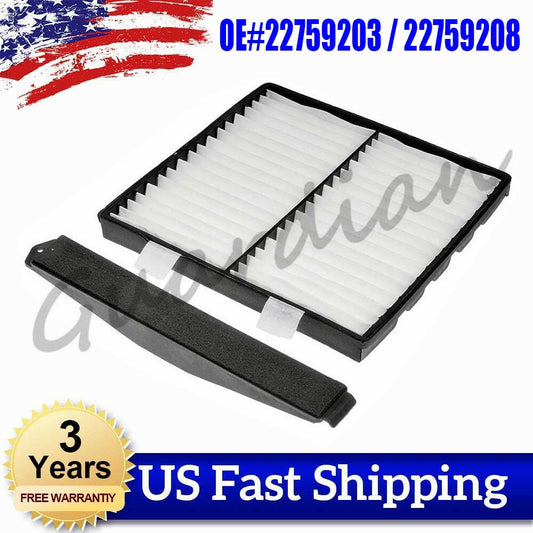 22759203 22759208 Cabin air filters suitable for GimChill for Chevrolet Tahoe and for Cadillac for Escalade .