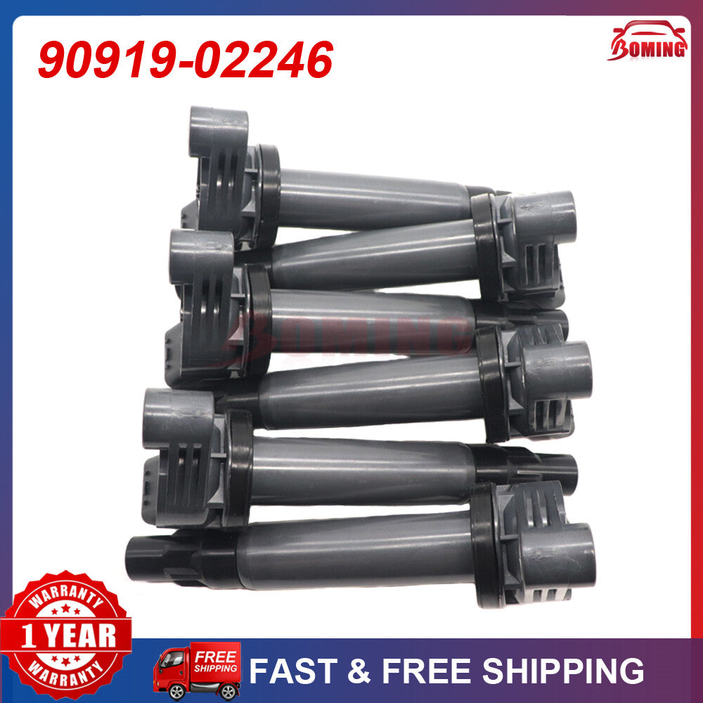(6)Car Ignition Coil for Toyota for Sienna for Lexus RX400h 3.3L 90919-02246 90919-02212