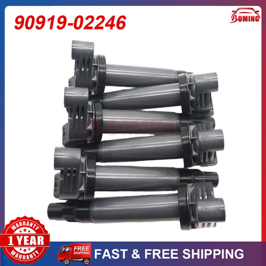 (6)Car Ignition Coil for Toyota for Sienna for Lexus RX400h 3.3L 90919-02246 90919-02212