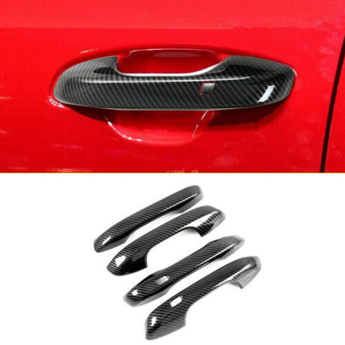4P for Kia Sorento 2021-2023 Carbon Fiber ABS Car Outside Door Handle Cover Trim