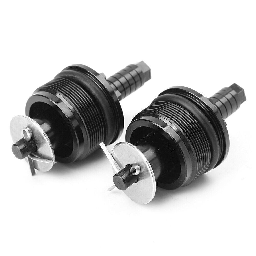 for Honda CMX250 Black Aluminum Pair CNC Preload Adjusters Fork Bolts Silver Q