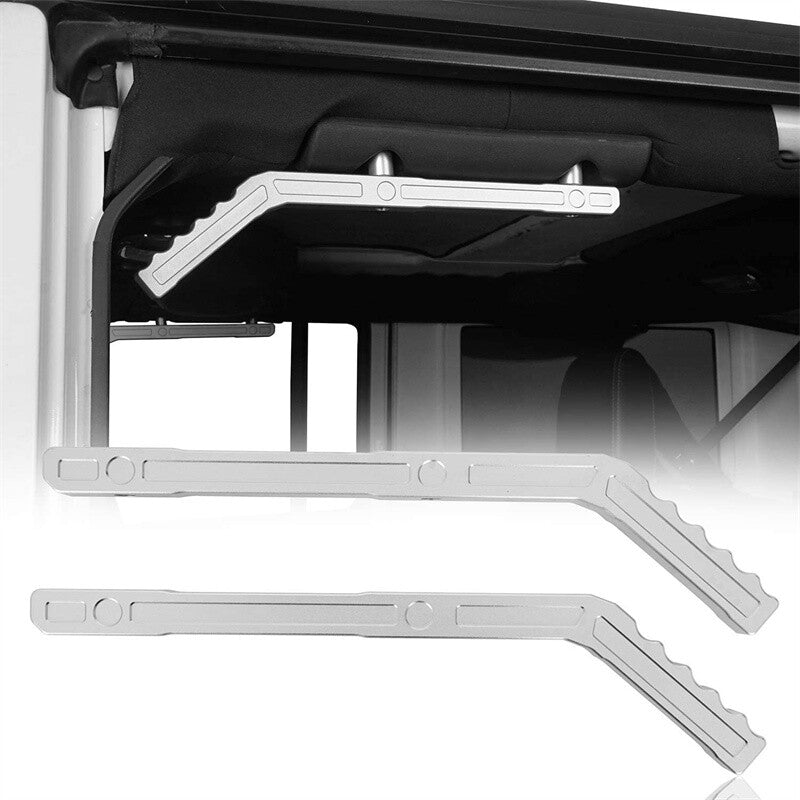 Silver rear grab handle, aluminum handle, suitable for Jeep for Wrangler JK 07-18