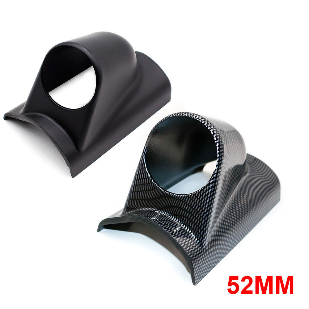 52mm Gauge Holder Carbon Single Gauge ABS Pod Gauge Support for Left Hand Drive Q