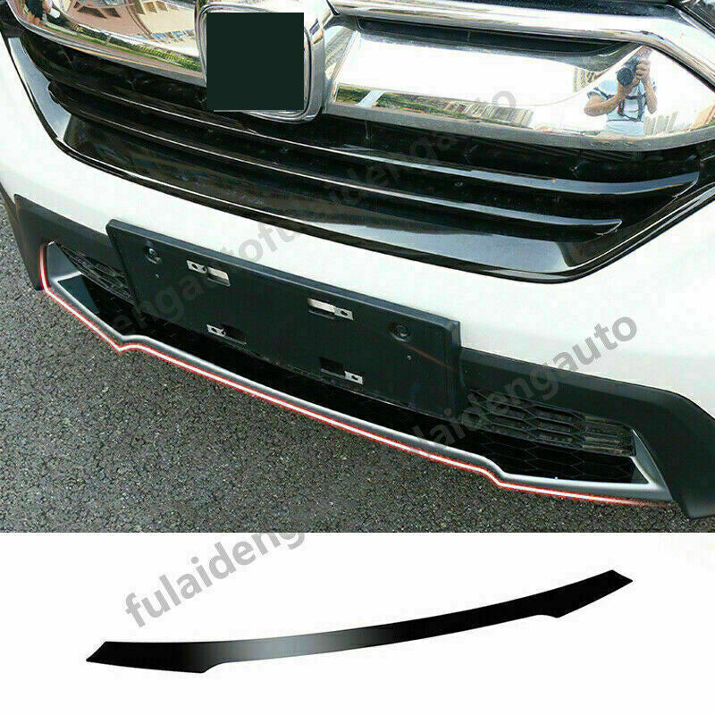 for Honda CRV CR-V 17-2019 Black Steel Front Bumper Spoiler lip Guard Cover Trim
