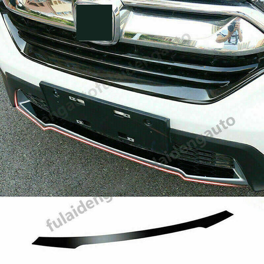 for Honda CRV CR-V 17-2019 Black Steel Front Bumper Spoiler lip Guard Cover Trim