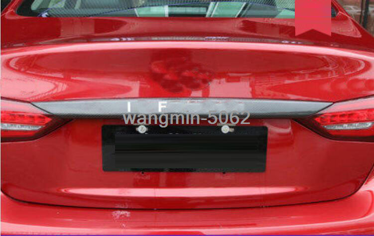 FOR 2018-2021 for INFINITI Q50 Dry Carbon Fiber Rear Trunk Lid Gate Edge Cover Trim