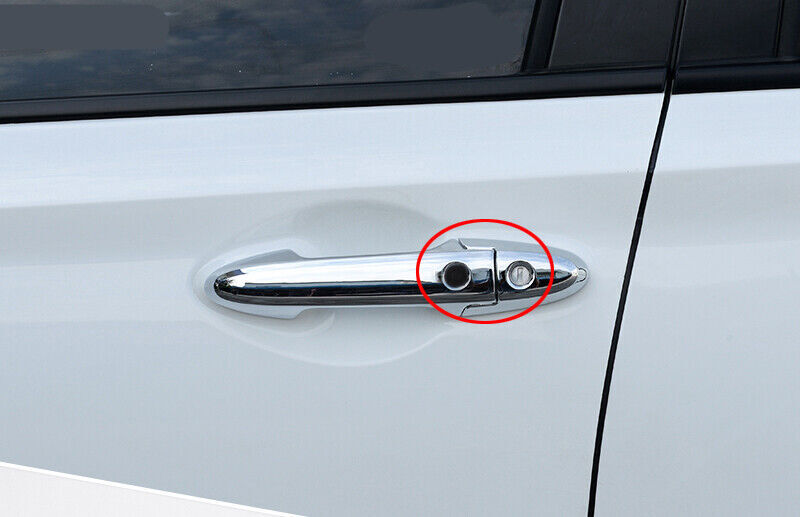 Chrome ABS External Side Door Handles Cover Trim For -V HRV 2023 2024 v