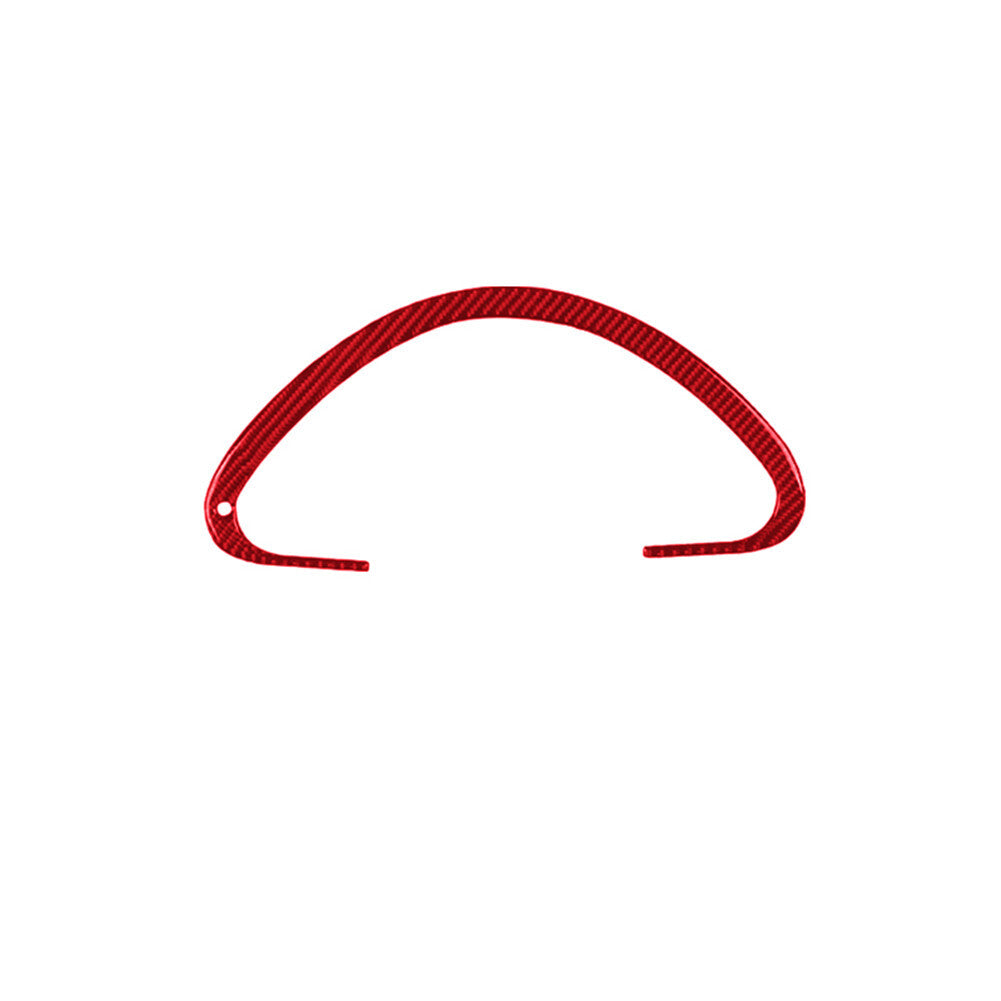Red Carbon Fiber Speedmeter Cluster Panel Trim Cover For F150 2004-2008 v