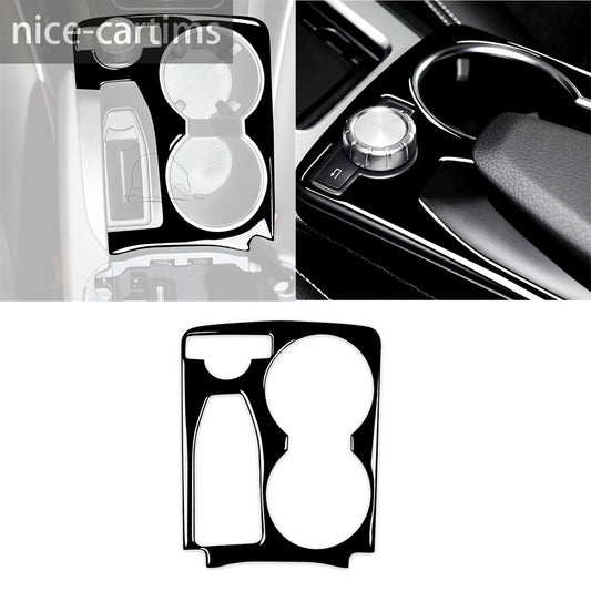 Gloss Black Console Water Cup Holder Trim for Mercedes-Benz GLK Class X204 08-15