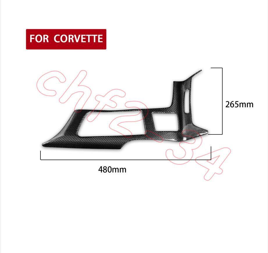Dry carbon Front water cup panel trim 1PCS Fit for Chevrolet for Corvette C7 ZR1 Z06