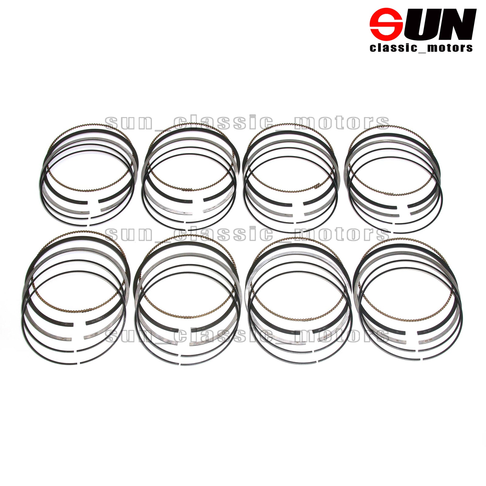 8pcs Piston Rings Set For E63 E64 E53 E70 E60 550i 650i 750i X5 4.8L N62B48
