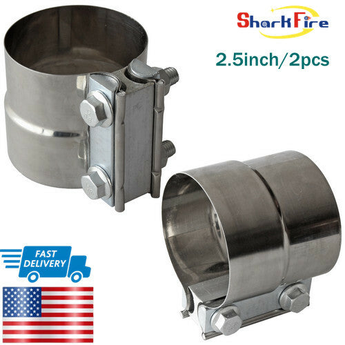 2.5-inch pipe clamp 304 stainless steel silencer with clip for pipes