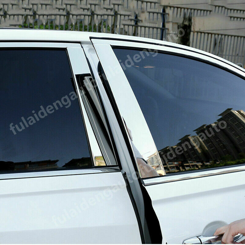 6for Nissan Teana Altima 2019-2022 Chrome Window Pillar Posts Cover Door Trims
