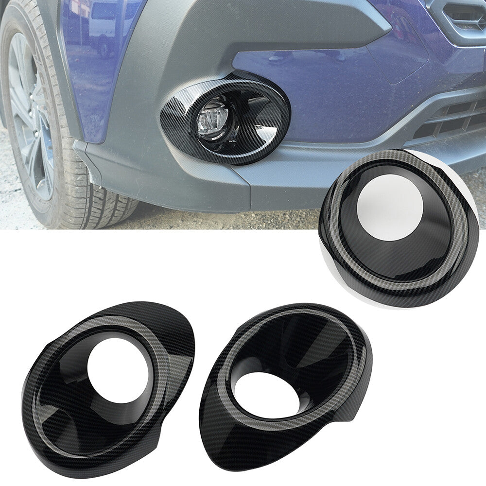 JERBOR ABS carbon fiber automotive front fog light trim covers for Subaru Crosstrek 2024