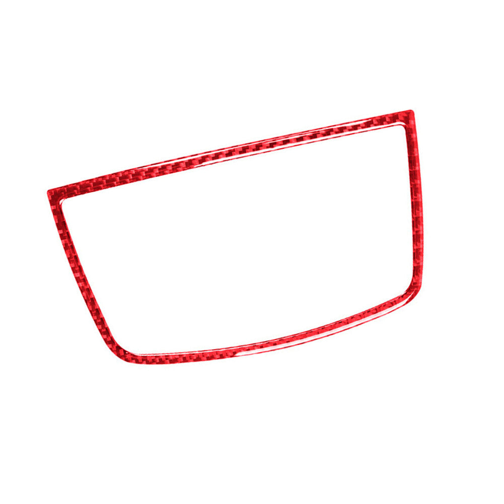2Pcs Carbon Fiber Gear Shift Panel Cover Trim Sticker for Audi A6 C8 2019-2022 v