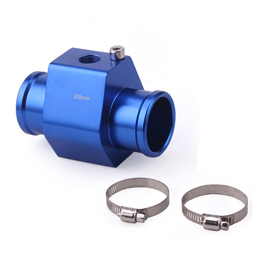 Car Water Temp Temperature 28mm Joint Pipe Sensor Gauge Radiator Hose Adapter Q