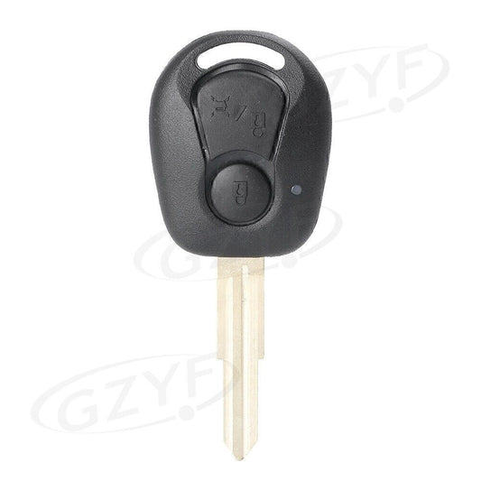 2-Buttons Remote Key Fob Shell Case Cover for Ssangyong Actyon Kyron Rexton Car
