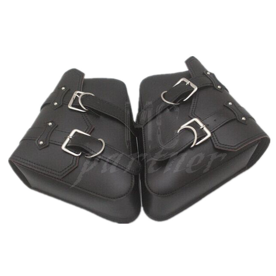 New Motorcycle Saddlebags PU Leather Pouch Bag for Harley Sportster XL 883 1200 Q